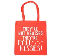 Hippowarehouse They're not bruises they're pole kisses Tote Shopping Gym Beach Bag 42cm x38cm, 10 litres