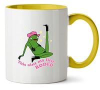 Hippowarehouse This Aint My First Rodeo - Sassy Frog Printed Mug Various Colour Options Ceramic Cup Kitchenware 11oz