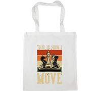 Hippowarehouse This is how I move Chess Tote Shopping Gym Beach Bag 42cm x38cm, 10 litres