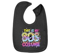 Hippowarehouse This Is My 80's Costume cotton baby nursing bib boys girls 35cmx22cm