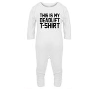Hippowarehouse This is my deadlift -tshirt Baby Romper all in one piece unisex