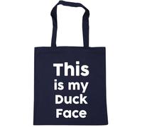 Hippowarehouse This is My Duck face Tote Shopping Gym Beach Bag 42cm x38cm, 10 litres