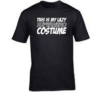 Hippowarehouse This is My Lazy Superhero Costume Unisex Short Sleeve t-Shirt (Specific Size Guide in Description) Black