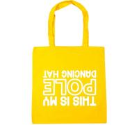 Hippowarehouse This is My Pole Dancing hat (Printed Upside Down) Tote Shopping Gym Beach Bag 42cm x38cm, 10 litres