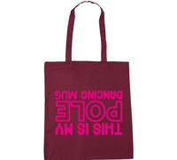 Hippowarehouse This is My Pole Dancing mug (Printed Upside Down) Tote Shopping Gym Beach Bag 42cm x38cm, 10 litres