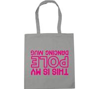 Hippowarehouse This is My Pole Dancing mug (Printed Upside Down) Tote Shopping Gym Beach Bag 42cm x38cm, 10 litres