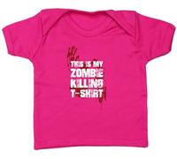 Hippowarehouse This is My Zombie Killing t-Shirt Baby Unisex t-Shirt Short Sleeve Fuchsia Pink