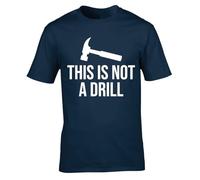 Hippowarehouse This is not a Drill Unisex Short Sleeve t-Shirt Medium Adult Navy Blue