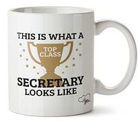 Hippowarehouse This is What a Top Class Secretary Looks Like Printed Mug Various Colour Options Ceramic Cup Kitchenware 10oz
