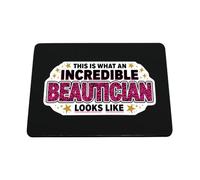 Hippowarehouse This is what an incredible beautician looks like printed mouse mat pad accessory black rubber base 240mm x 190mm x 60mm