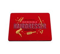 Hippowarehouse This is what an incredible hairdresser looks like printed mouse mat pad accessory black rubber base 240mm x 190mm x 60mm