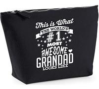 Hippowarehouse This is what the world's number 1 most awesome grandad looks like printed make up cosmetic wash bag 18x19x9cm