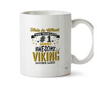 Hippowarehouse This is What The World's Number 1 Most Awesome Viking Looks Like Printed Mug Cup Ceramic 10oz