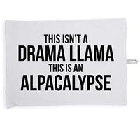 Hippowarehouse This Isn'T A Drama Llama This Is An Alpacalypse Tea Towel Eco Printed Dish Cloth Kitchen accessory 50cmx70cm 100% Cotton