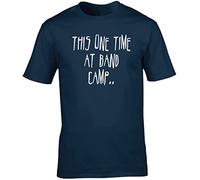 Hippowarehouse This one time at Band Camp Unisex Short Sleeve t-Shirt (Specific Size Guide in Description) Navy Blue