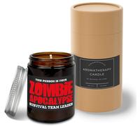 Hippowarehouse This Person is Your Zombie Apocalypse Survival Team Leader Candle Aromatherapy 40hr Scented Gift Set Anxiety Relief Sleep Vegan 200g LG