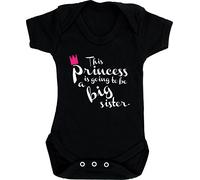 Hippowarehouse This princess is going to be a big sister baby vest bodysuit (short sleeve) boys girls