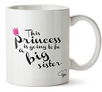 Hippowarehouse This Princess is Going to be a Big Sister Printed Mug Cup Ceramic 10oz