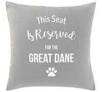Hippowarehouse This Seat Is Reserved For The Great Dane Printed bedroom accessory cushion cover case 41x41cm