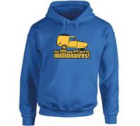 Hippowarehouse This time next year we'll be millionaires! unisex Hoodie hooded top (Specific size guide in description) Sapphire Blue
