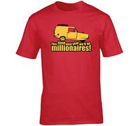 Hippowarehouse This time Next Year We'll be Millionaires! Unisex Short Sleeve t-Shirt (Specific Size Guide in Description) Red