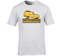 Hippowarehouse This time Next Year We'll be Millionaires! Unisex Short Sleeve t-Shirt (Specific Size Guide in Description) White