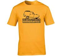 Hippowarehouse This time Next Year We'll be Millionaires! Unisex Short Sleeve t-Shirt (Specific Size Guide in Description) Gold