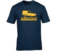 Hippowarehouse This time Next Year We'll be Millionaires! Unisex Short Sleeve t-Shirt (Specific Size Guide in Description) Navy Blue