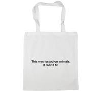 Hippowarehouse This was tested on animals. It didn't fit. Tote Shopping Gym Beach Bag 42cm x38cm, 10 litres