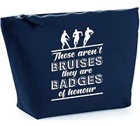 Hippowarehouse Those aren't bruises they're badges of honor (Rugby) printed make up cosmetic wash bag 18x19x9cm