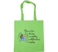 Hippowarehouse those we love don't go away they walk beside us every personalised image Tote Shopping Gym Beach Bag 42cm x38cm, 10 litres