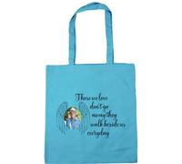 Hippowarehouse those we love don't go away they walk beside us every personalised image Tote Shopping Gym Beach Bag 42cm x38cm, 10 litres