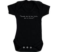 Hippowarehouse Though She Be But Little She is Fierce baby vest bodysuit (short sleeve) boys girls