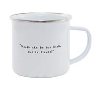 Hippowarehouse Though She Be But Little She is Fierce Printed Mug Various Colour Options Ceramic Cup Kitchenware 11oz