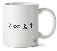 Hippowarehouse to Infinity and Beyond Symbols Printed Mug Cup Ceramic 10oz