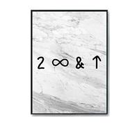 Hippowarehouse To Infinity and Beyond Symbols Printed Poster A4 Wall Art Design Classroom Room Gym Office DÃƒ©cor