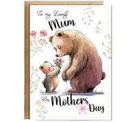 Hippowarehouse To my lovely mum Birthday Card A5 Personalised with envelope for him for her Funny Cards for Men and Women Blank inside option