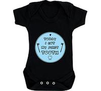 Hippowarehouse Today I got my first tooth baby vest bodysuit (short sleeve) boys girls