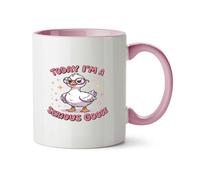 Hippowarehouse Today I'm a serious Goose Printed Mug Various Colour Options Ceramic Cup Kitchenware 11oz