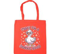 Hippowarehouse Today I'm a serious goose Tote Shopping Gym Beach Bag 42cm x38cm, 10 litres