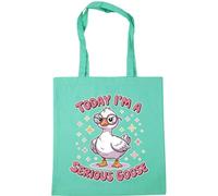 Hippowarehouse Today I'm a serious goose Tote Shopping Gym Beach Bag 42cm x38cm, 10 litres