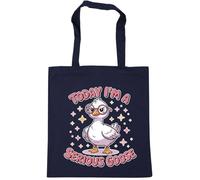 Hippowarehouse Today I'm a serious goose Tote Shopping Gym Beach Bag 42cm x38cm, 10 litres
