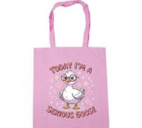 Hippowarehouse Today I'm a serious goose Tote Shopping Gym Beach Bag 42cm x38cm, 10 litres
