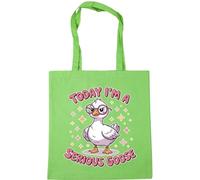 Hippowarehouse Today I'm a serious goose Tote Shopping Gym Beach Bag 42cm x38cm, 10 litres
