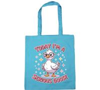 Hippowarehouse Today I'm a serious goose Tote Shopping Gym Beach Bag 42cm x38cm, 10 litres