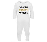 Hippowarehouse Today I'm Nanny's Problem Baby Romper All in one Piece Unisex White