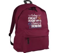 HippoWarehouse Todays Forcast Cruising with a Chance of Drinking Backpack ruck Sack Dimensions: 31 x 42 x 21 cm Capacity: 18 litres
