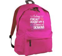 HippoWarehouse Todays Forcast Cruising with a Chance of Drinking Backpack ruck Sack Dimensions: 31 x 42 x 21 cm Capacity: 18 litres