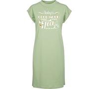 Hippowarehouse Today's Good Mood is Brought to You by Tea t-Shirt Dress Women's Adults Nightie Nightdress