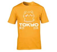 Hippowarehouse Tokyo Cat Unisex Short Sleeve t-Shirt Medium Adult Yellow